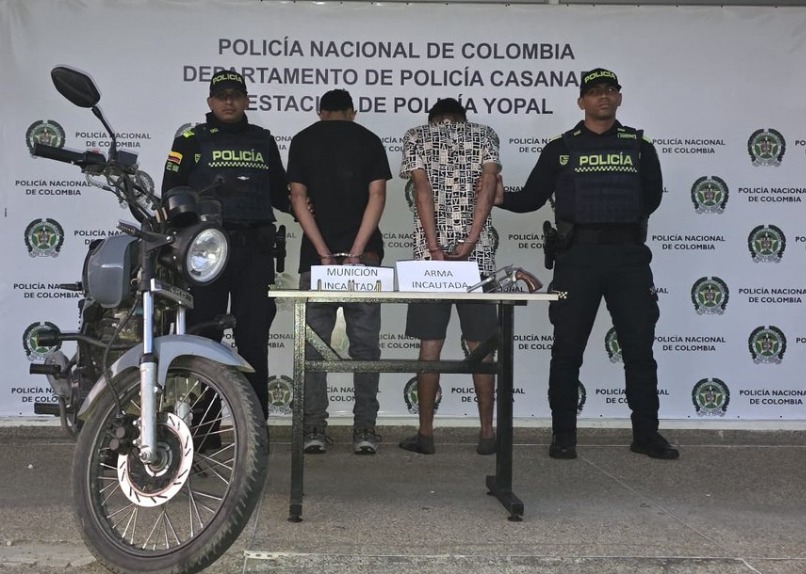 Dos hombres capturados en flagrancia por porte ilegal de armas en Yopal ...
